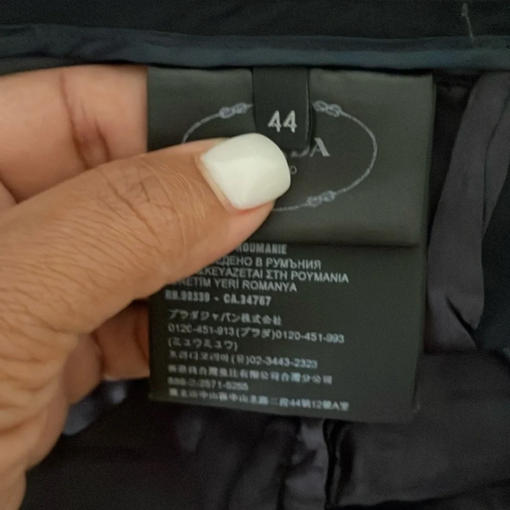 Prada Black Dress Pants Elegant Full-Length Design